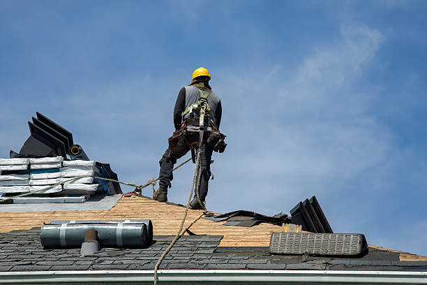 Professional Gutter Installation technician working in Johnston, IA